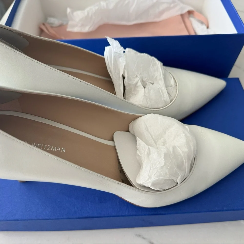 Stuart Weitzman White Heels - Picture 6 of 10